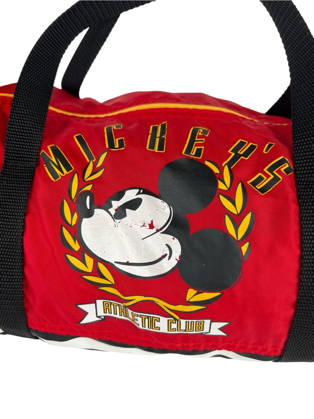 Vintage Disney Mickey Athletic Club Duffel Gym Bag USA Horizon Designs 90s